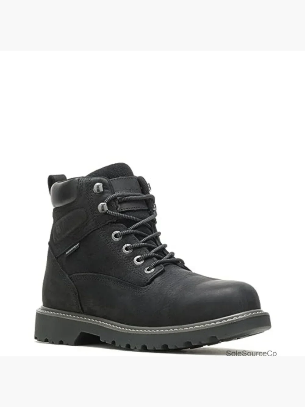 Waterproof Steel-Toe Work Boots Lace-Up Grip Sole